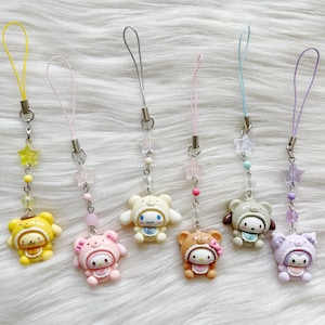 Sleepy Cat Kitty Kawaii Character Phone Charm Dust Plug Charms for Cellphones and Nintendo Switch 2 Lite OLED Gifts For Her Cute Dog Gift