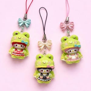 3D Frog Kitty Cat Phone Charm Dust Plug Charms for Cellphones and Nintendo Switch 2 Lite OLED Cute Gifts For Her Froggy Kawaii Style