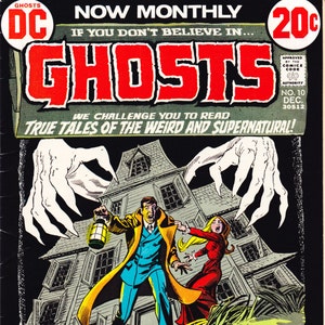 Ghosts 10, Horror comic books. 1972 DC VF (8.0)