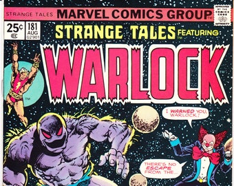 Strange Tales 181, 1st Gamora, Vintage Comic Book. 1975 Marvel, VF+ (8.5)