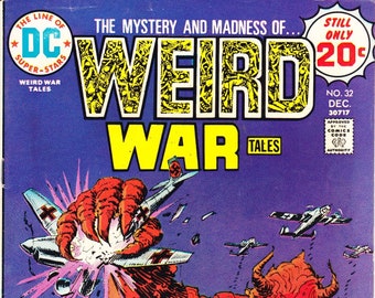 Weird War Tales 32 comic, horror gifts book. 1974 DC Comics FN (6.0)