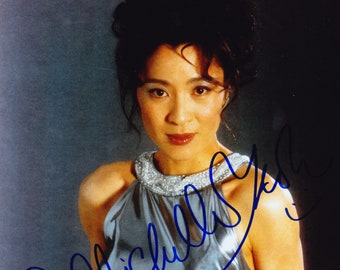 Michelle Yeoh autografo, originale, firmato 8 x 10