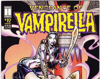 Vampirella 12, Horror comic, Vengeance of book. 1995 Harris Comics VF+ (8.5)