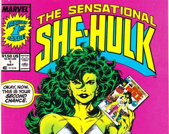 She-Hulk 1, the Sensational Comic Book. 1989 Marvel Comics VF (8.0)