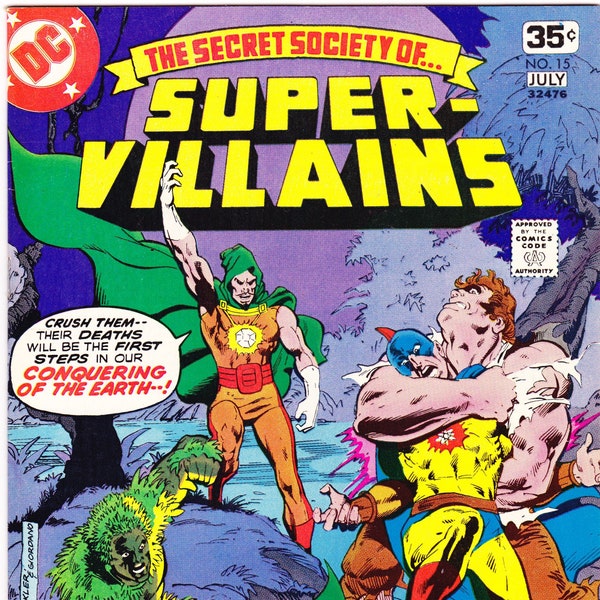 Secret Society of Super Villains 15 comic book. 1978 DC Comics VF+ (8.5)