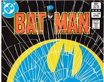 Fumetto di Batman 358, primo Killer Croc, secondo libro di Jason Todd. 1983 DC Comics, VFNM (9.0)