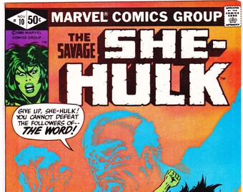 She-Hulk 10, Savage Comic, Ultima Book. 1980 Marvel Comics VFNM (9.0)
