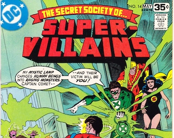 Secret Society of Super Villains 14 comic, Reverse Flash book. 1978 DC Comics NM (9.4)