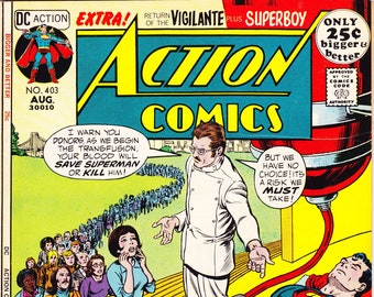 Action Comics 403, Superman, Superboy comic books. 1971 DC, VF (8.0)