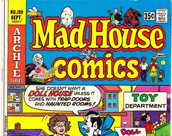 Archie Mad House Comics 109, Dracula, Libro dei Mostri. 1977 DC Comics VGFN (5.0)