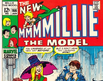 Millie the Model 166, Romance comic books, 1968 Marvel VF+ (8.5)