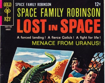 Lost in Space Family Robinson 23 comic, Menace from Uranus book. 1967 Gold Key, FVF (7.0)