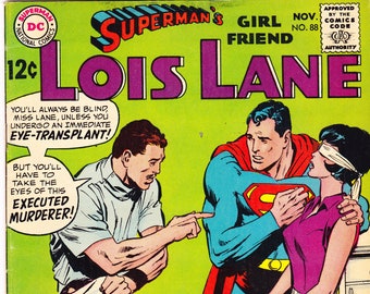 Lois Lane 88, Neal Adams comics, Superman books, 1968 DC, FN (6.0)