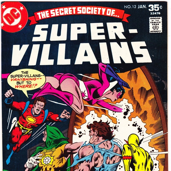 Secret Society of Super Villains 12 comic, Gorilla Grodd book. 1978 DC Comics VF+ (8.5)