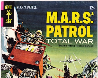 Mars Patrol 4 comics, Vintage Books. 1967 Gold Key, VF+ (8.5)