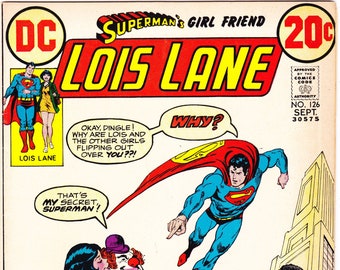 Lois Lane 126 comic, Clown, Bronze Age Books. 1972 DC Comics, FN+ (6.5)