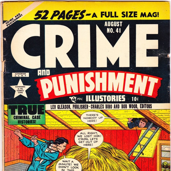 Crime and Punishment 41 Comics, Golden Age books. 1951 Lev Gleason, GVG (3.0)