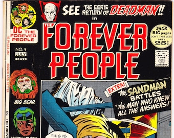 Forever People 9 Comic, Jack Kirby Book. 1972 DC Comics, VGFN (5.0)