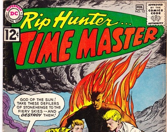 Rip Hunter Time Master 12 comic, Scifi book. 1962 DC Comics, VGFN (5.0)
