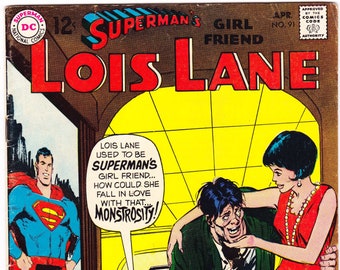 Lois Lane 91 comic, Superman Gift books. 1969 DC Comics, FN (6.0)