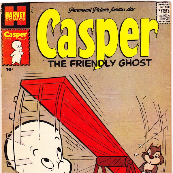 Casper the Friendly Ghost 57, Comic Gifts, Books. 1957 Harvey Comics, FN (6.0)