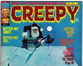 CREEPY 59, Christmas Horror Magazine. 1974 Warren VF (8.0)