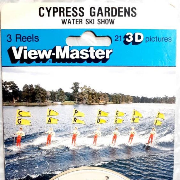 Cyprus Gardens Florida Viewmaster reels, NEW View Master Waterski slides, 1983