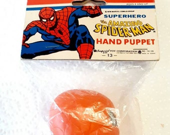 Burattino da mano Spiderman, 1978, NUOVO, Imperial Toys, Incredibile