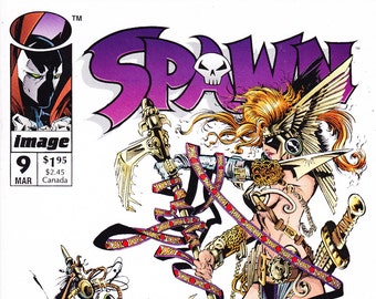 Spawn 9, Neil GAIMAN, NM+ (9.6), primo fumetto di Angela, NUOVI libri. 1993 Fumetti di immagini