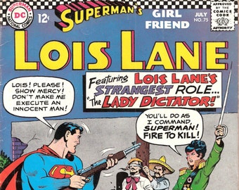 Lois Lane 75, Romance Comics, Silver Age Superman books. 1967 DC VGFN (5.0)