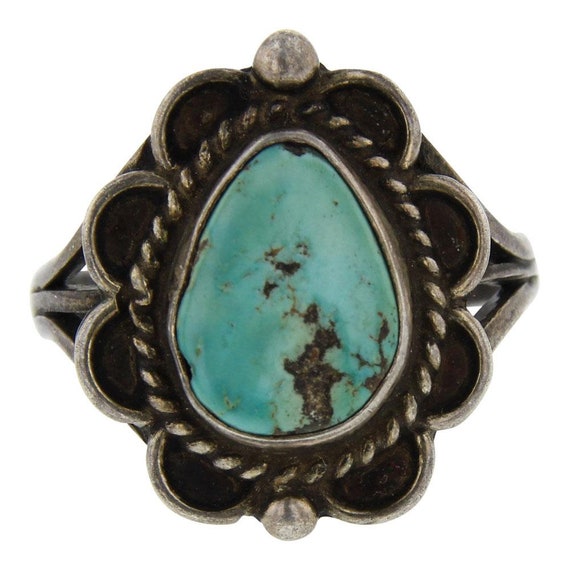 Nevada Turquoise Ring, Navajo, Handmade