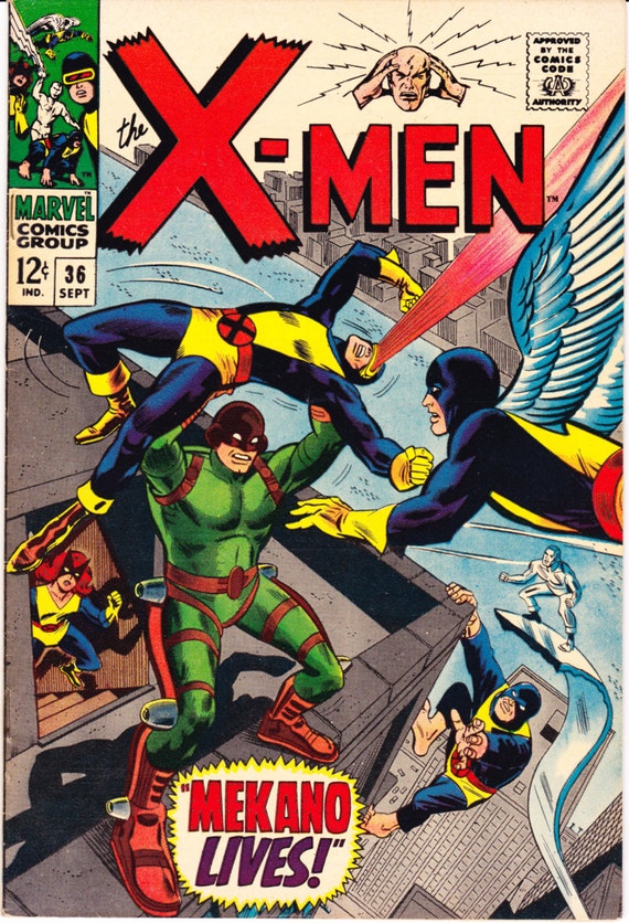 Xmen Vol 1 36 Comic X Men Silver Age Books 1967 Marvel Etsy