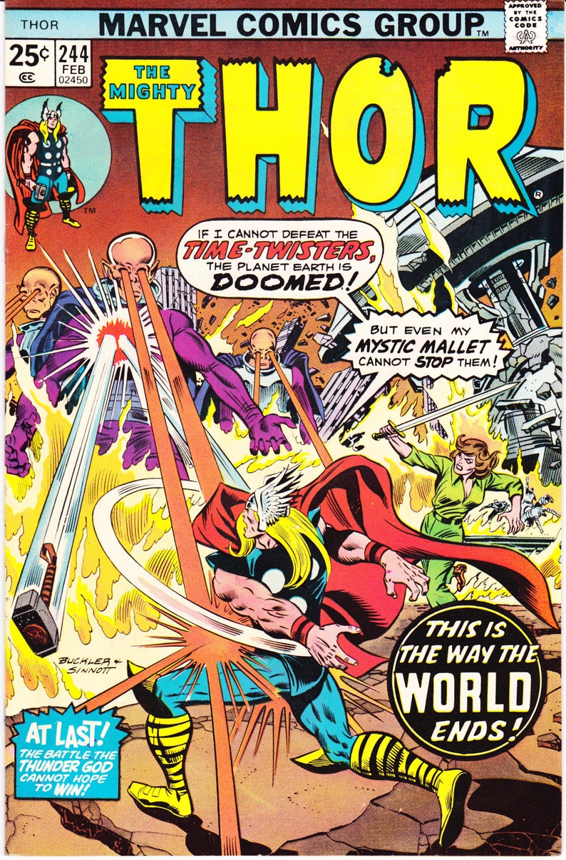 Thor 244 Bronze Age books. 1976 Marvel Comics VFNM 9.0 Etsy