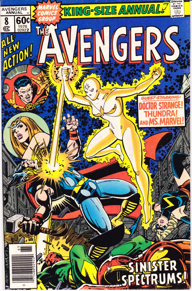 old marvel comics on Avengers Annual 8 Ms Marvel Comic Book 1978 Marvel Comics Etsy