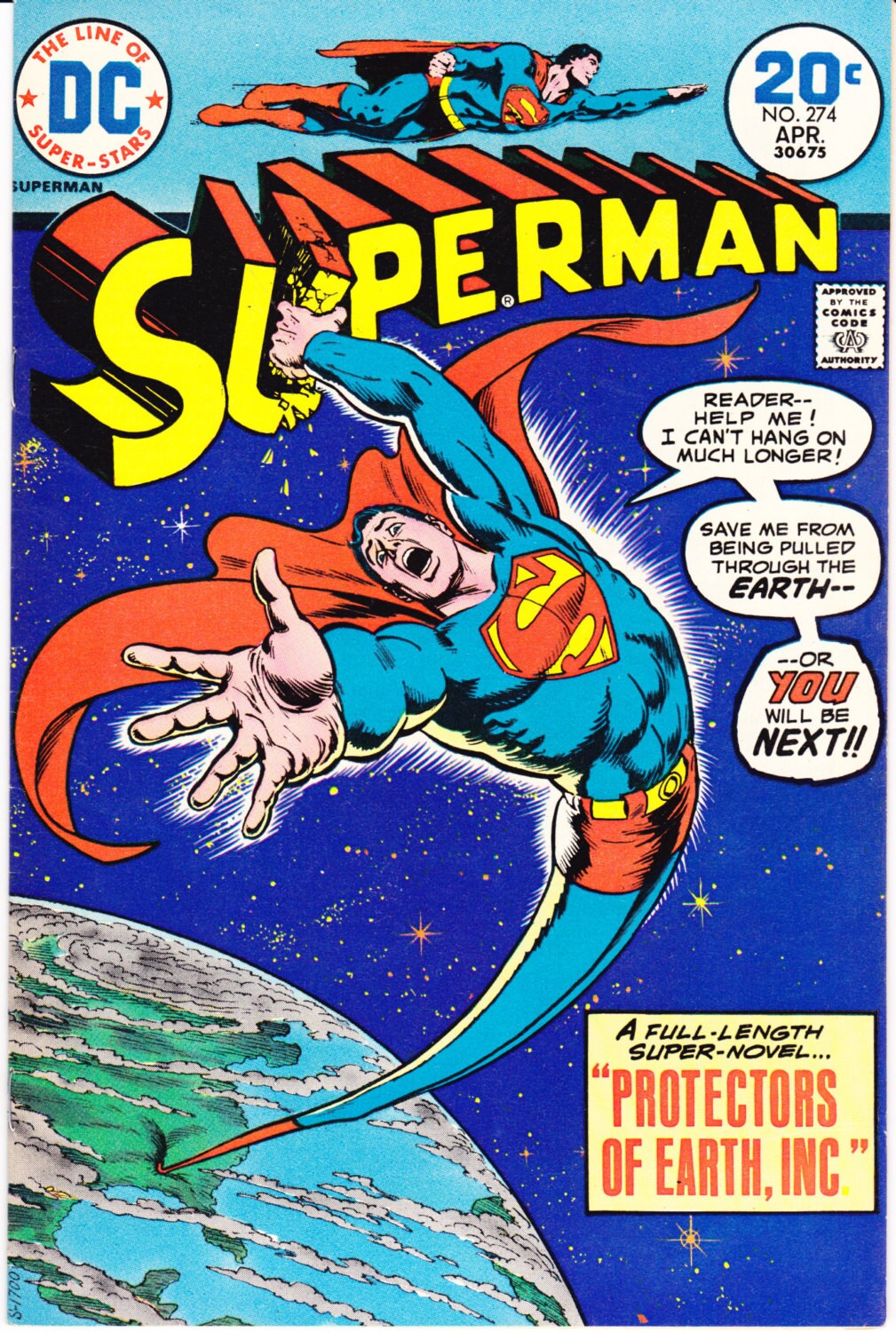 Superman 274 comic Bronze Age book. 1974 DC Comics VFNM 9.0 Etsy