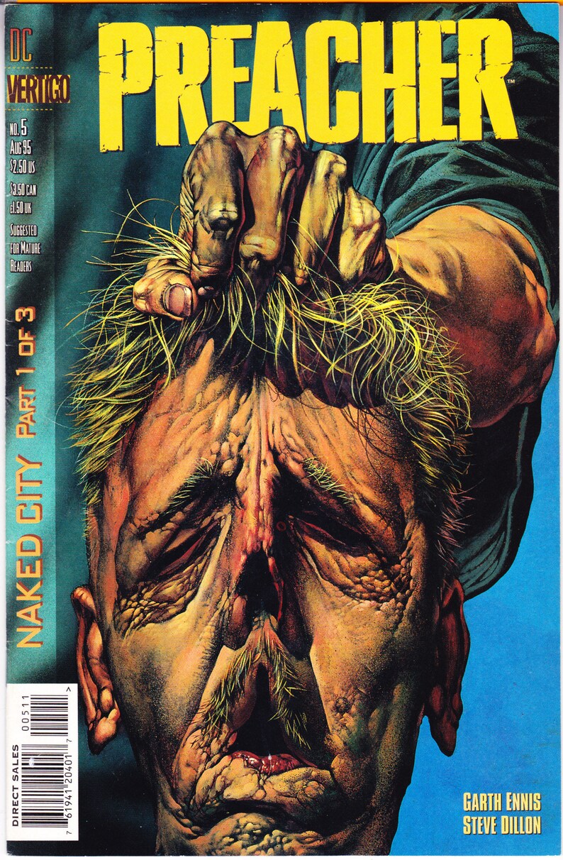Preacher 5 comic Vintage AMC Show books. 1995 Vertigo VF | Etsy