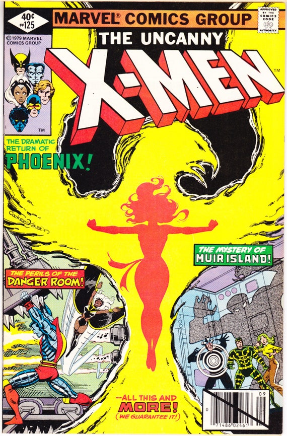 Xmen 125 Dark Phoenix Comic Uncanny X Men Book 1979 Marvel Etsy