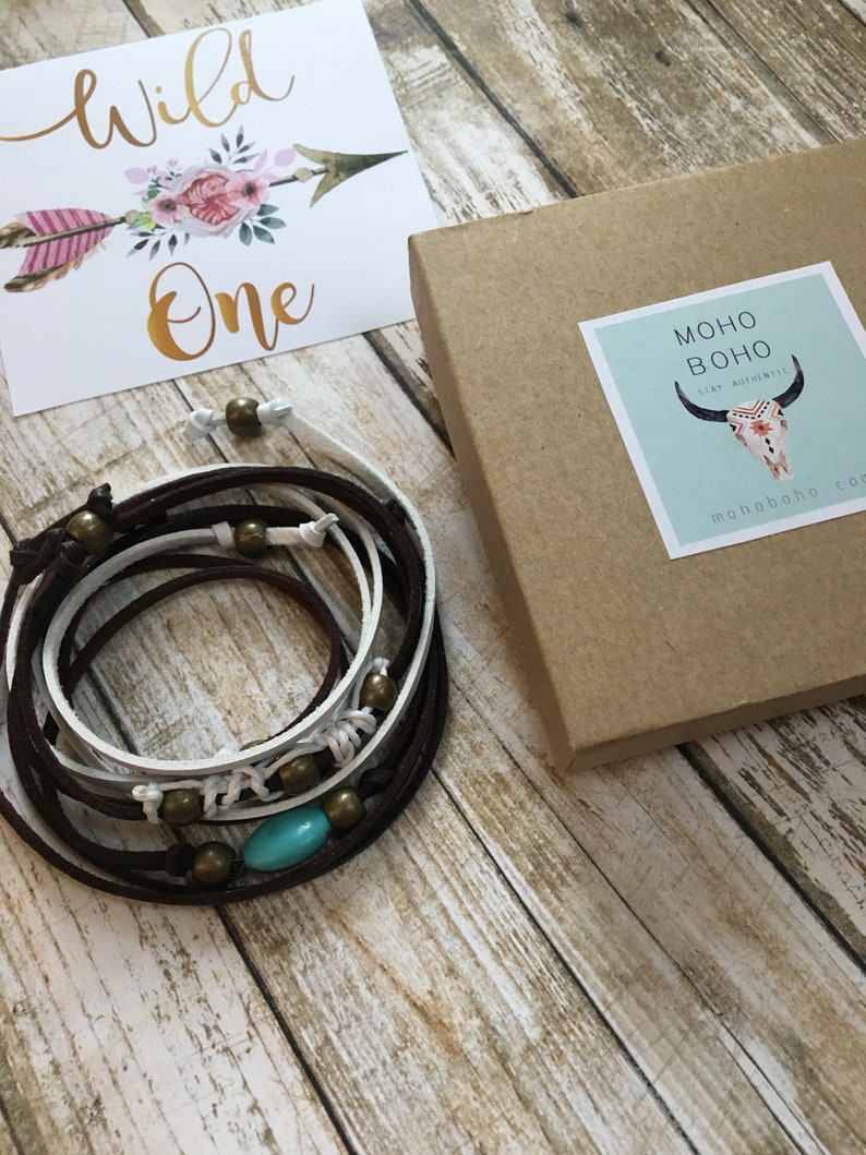 Turquoise wrap bracelets Tribal jewelry boho bracelets Turquoise leather bracelets Bohemian bracelets Moho Boho turquoise bracelets