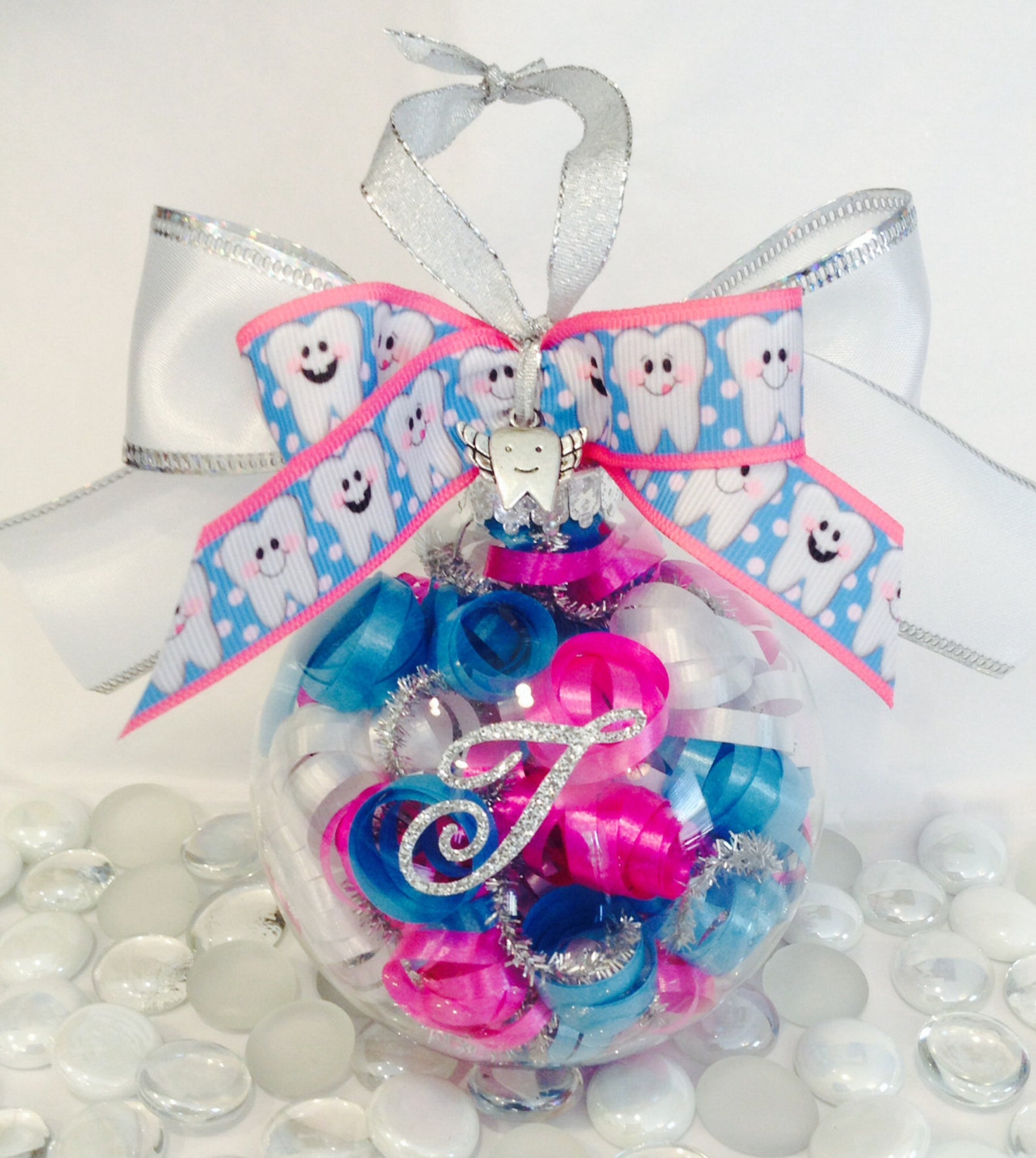 Personalized Tooth Holder Glass Ornament Tooth Fairy Gifts Etsy