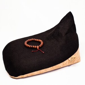 Original Irish Meditation Cushion Eco-friendly Organic Hemp Cork Leather & Buckwheat Hulls image 4