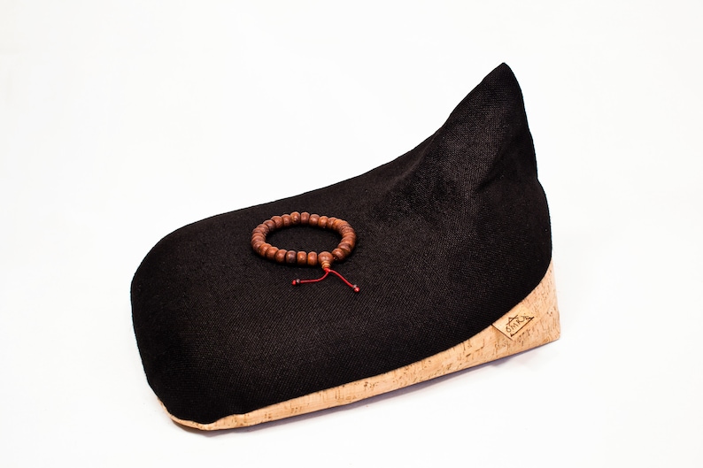 Original Irish Meditation Cushion Eco-friendly Organic Hemp Cork Leather & Buckwheat Hulls image 4
