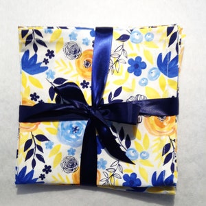 Cloth Napkins, Set of 4,Floral Napkins,Dinner Napkins, Lunch Napkins, Classic Napkins, 16&quot;x16”, Birthday Gift, Mother&#39;s Day Gift N173