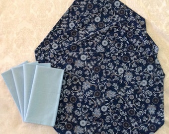 Placemats & Napkins,Set of 4, Cotton Napkins, Placemats, Linens, Table Linens, Dinner Napkins, Bridal, Housewarming, Gift PLM304