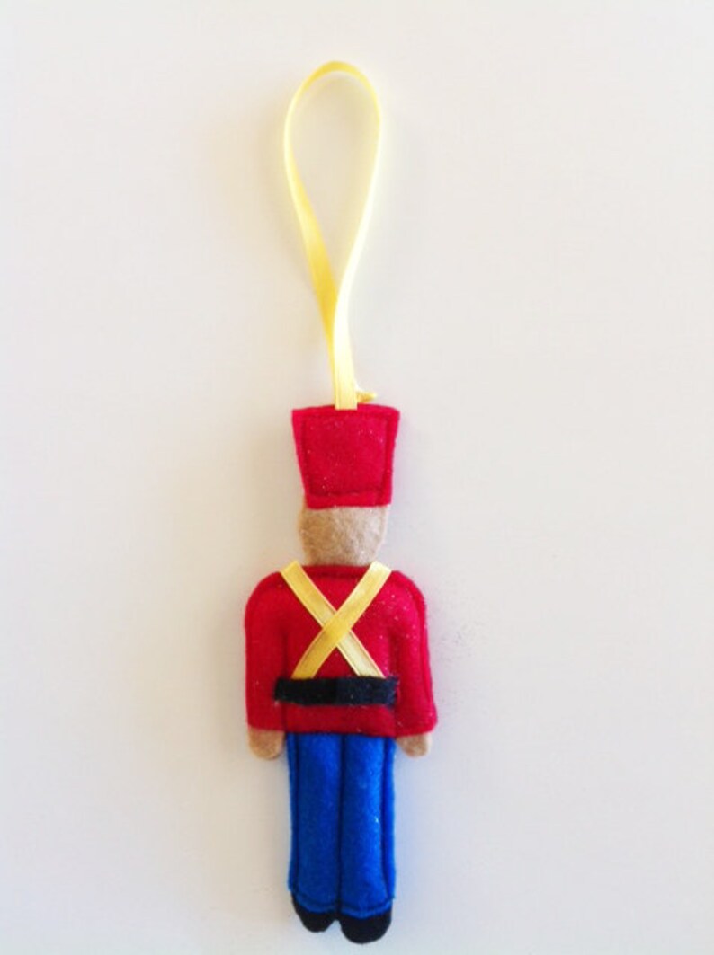Christmas Ornament Nutcracker Felt OrnamentStuffed Felt Etsy