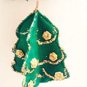 Christmas Ornaments, Felt Christmas Tree, Christmas Decoration, Felt Ornament, Christmas Decor, Felt Tree, Christmas Gift  CTO203