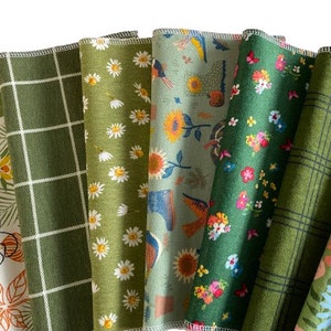 Handkerchief Women, Ladies Handkerchiefs,Set of 10,Flannel Handkerchiefs, Reusable Tissues,Cloth Handkerchiefs,Mothers Day Gift WH019
