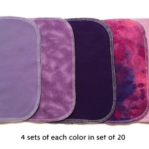Cloth Napkins, 20 Reusable Flannel Napkins, Reusable Non-paper Napkins Purple Napkins ,Non-paper Towels,Cloth Paper Towels,Eco Napkins FN415