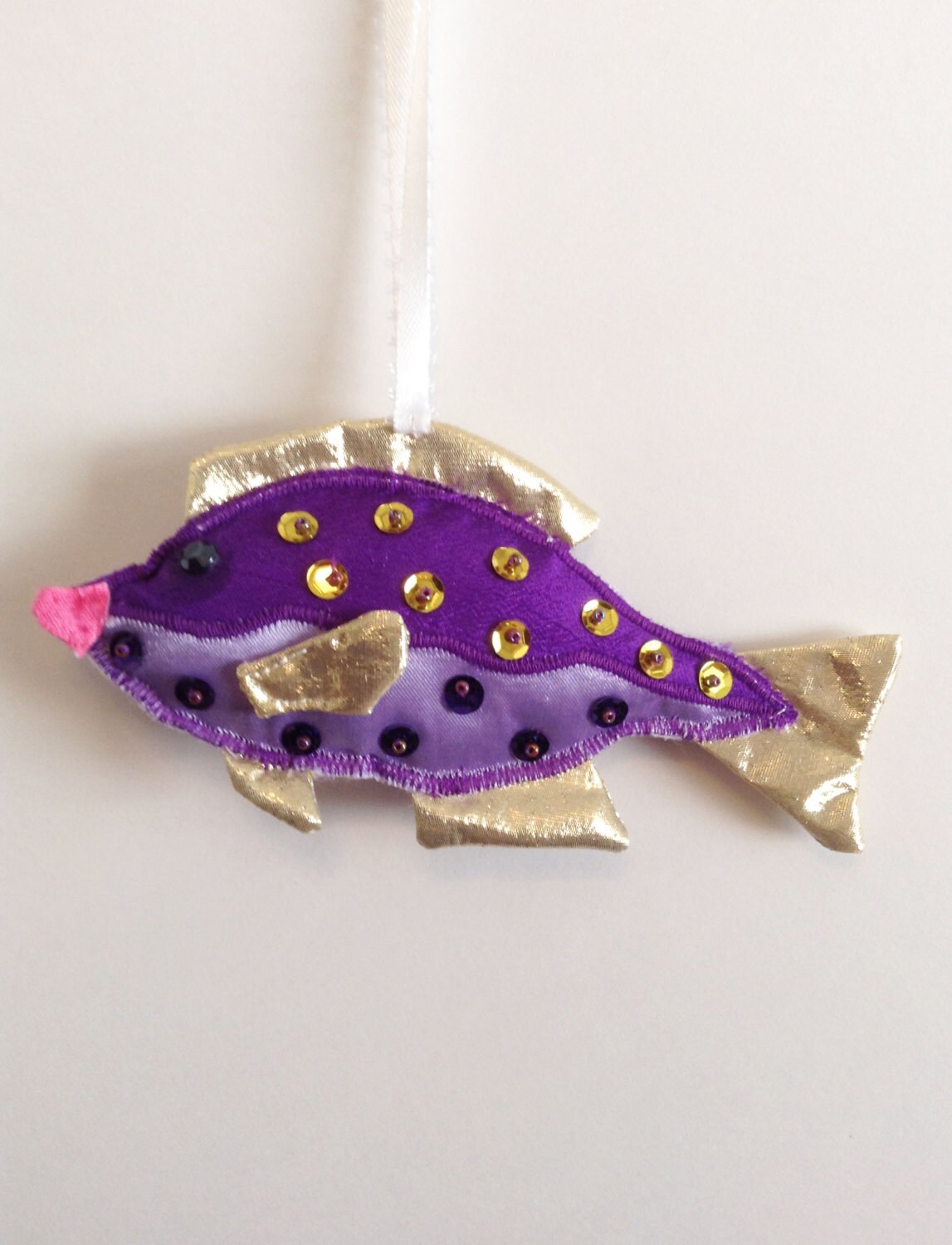 Christmas Ornament Handmade Fish Ornament Christmas Etsy