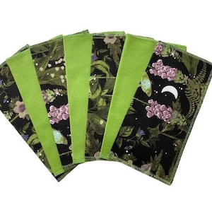 Handkerchief Womens, Ladies Handkerchiefs, Set of 7, Flannel Handkerchiefs, Reusable Tissues,Paperless Hankies,Womens Handkerchief WH023