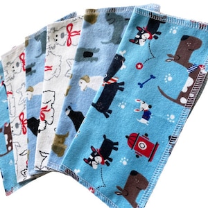 Handkerchief Boys, Unisex Handkerchiefs, Set of 6,Flannel Handkerchiefs, Reusable Tissues, Cloth Handkerchiefs, Boys Handkerchief WH013